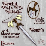 AZE Baneful Wolf's Eye Necklace Womens Poster 512