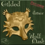 AZE Gilded Wolf Mask Poster 512